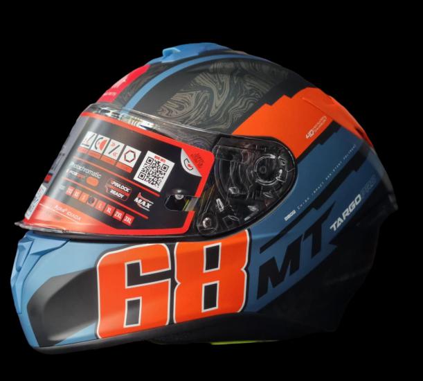 MT HELMETS TARGO PRO MATT FLUOR ORANGE